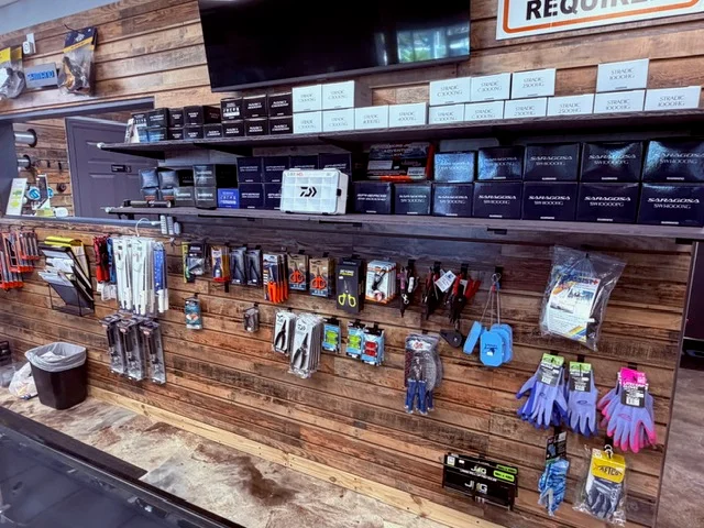 Fishing tools, gloves, and tackle accessories at Reel Quality SRQ